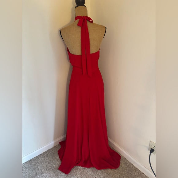 Yumi Kim Rocio Halter Dress-  Red-size small - Picture 5 of 6